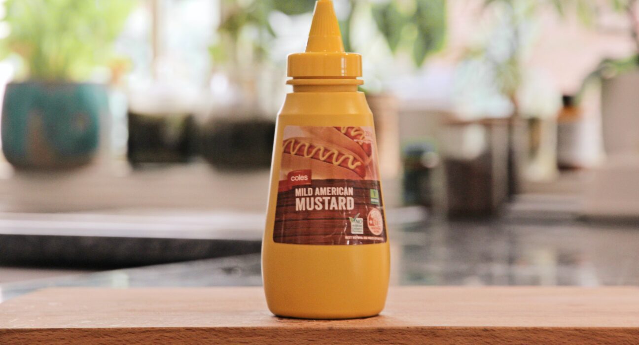 american mustard bottle