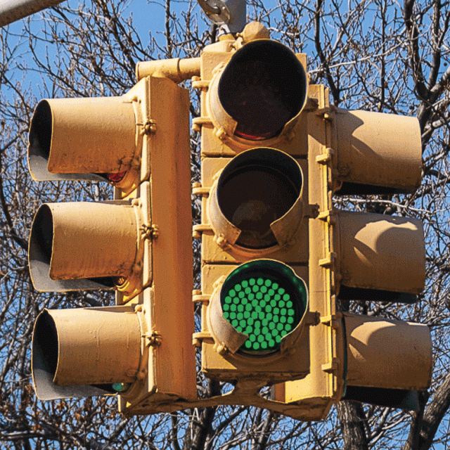 american traffic light sequence